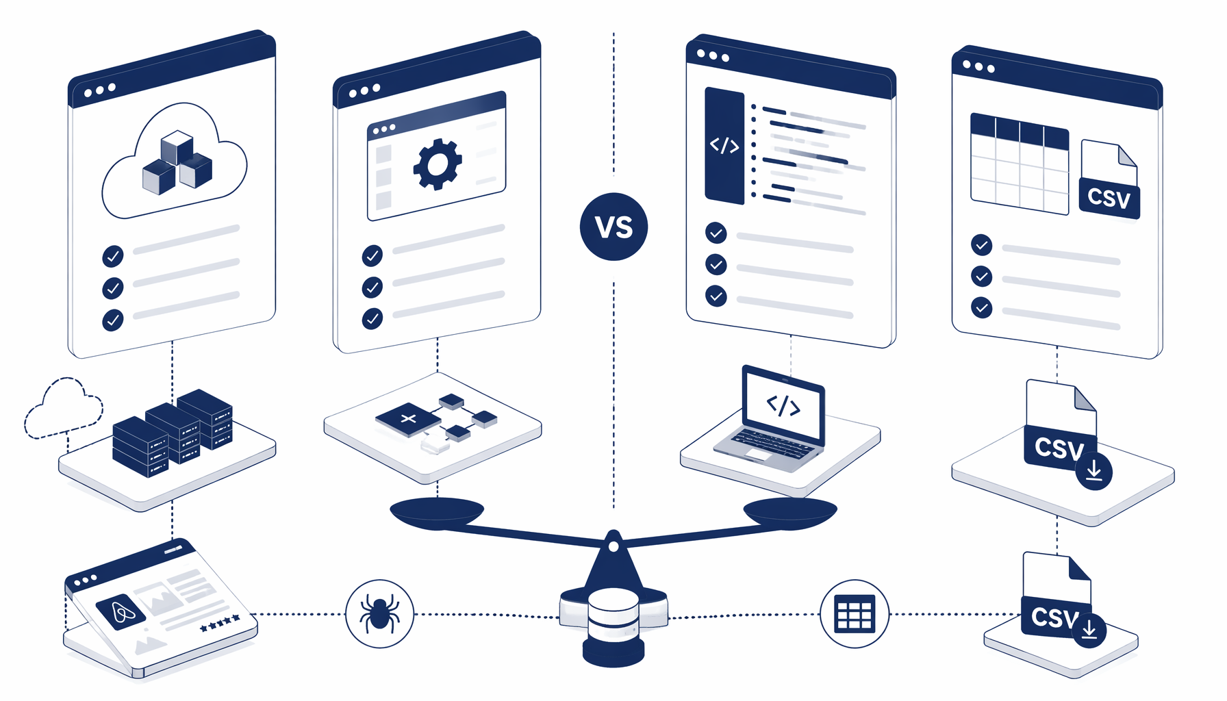 Airbnb Room Export Tools Compared: Cloud Actors, Hosted Scrapers, and Desktop CSV