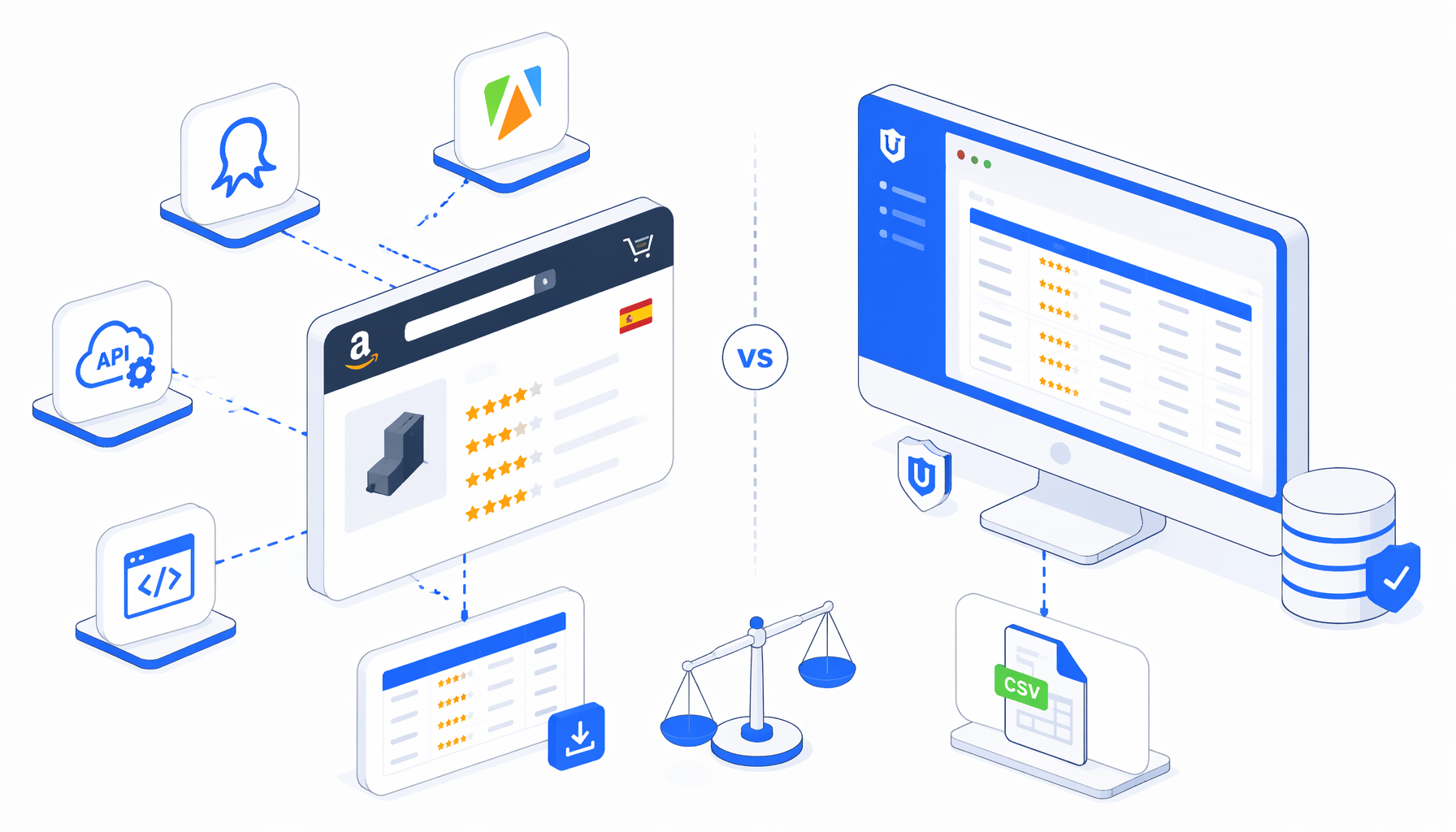 Best Amazon Spain Review Scraper Alternatives: Octoparse, Apify, APIs, and Local CSV