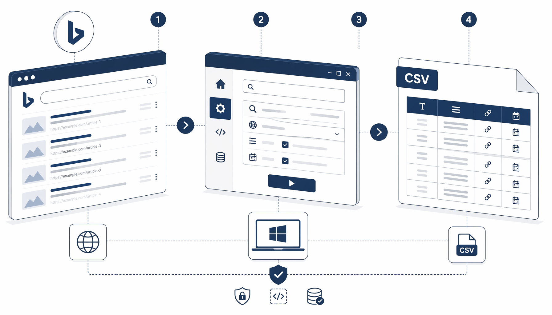 How to Export Bing Search Results to CSV on Windows