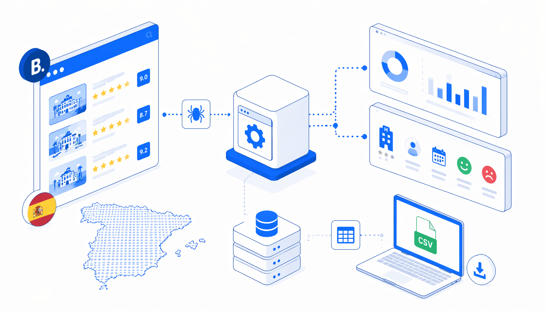 Booking.com Review Scraper for Spain Use Cases