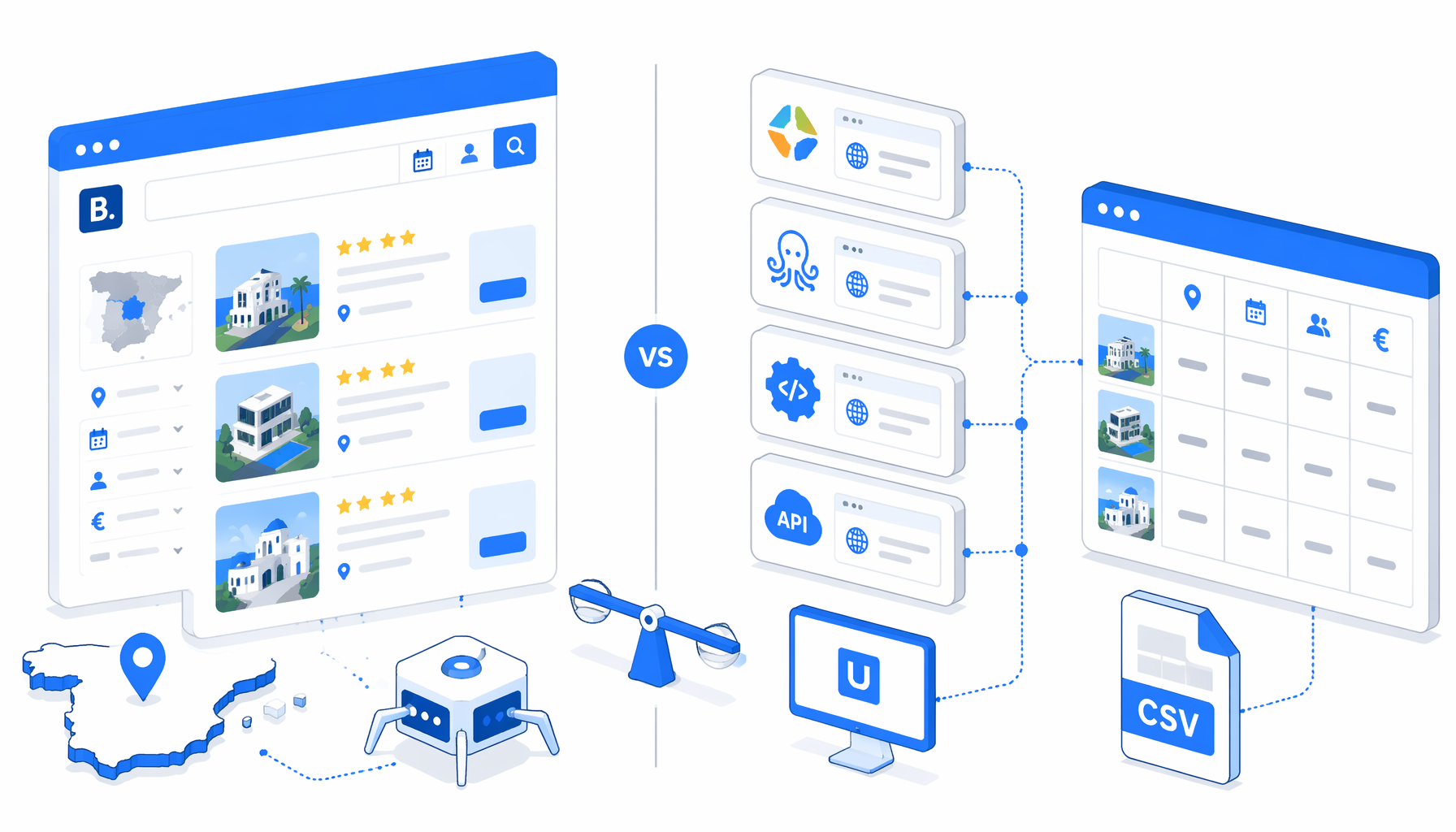 Best Booking.com Scraper Alternatives: Apify, Octoparse, APIs, and Local CSV