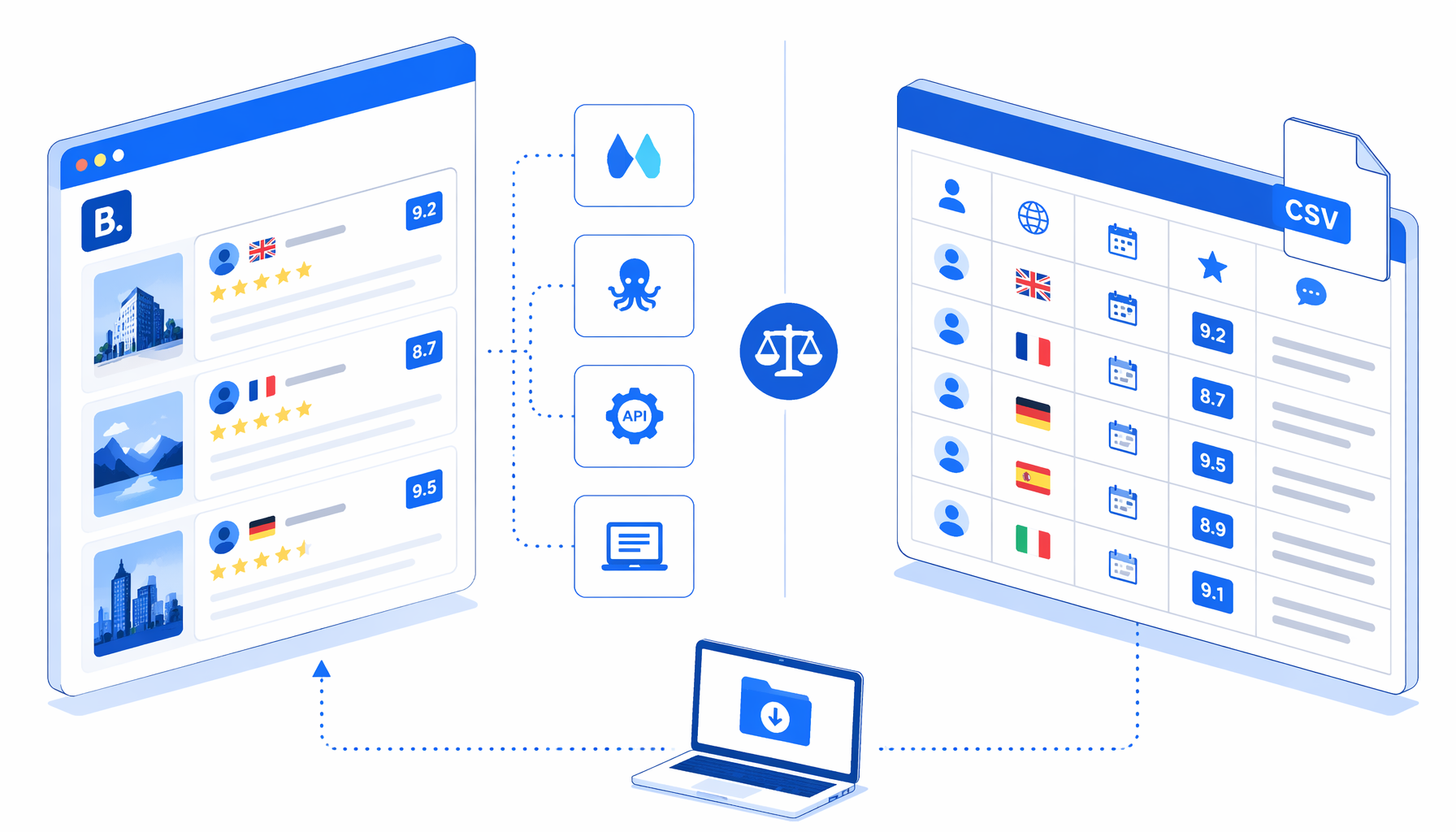 Best Booking.com Reviews Scraper Alternatives: Apify, Octoparse, APIs, and Local CSV