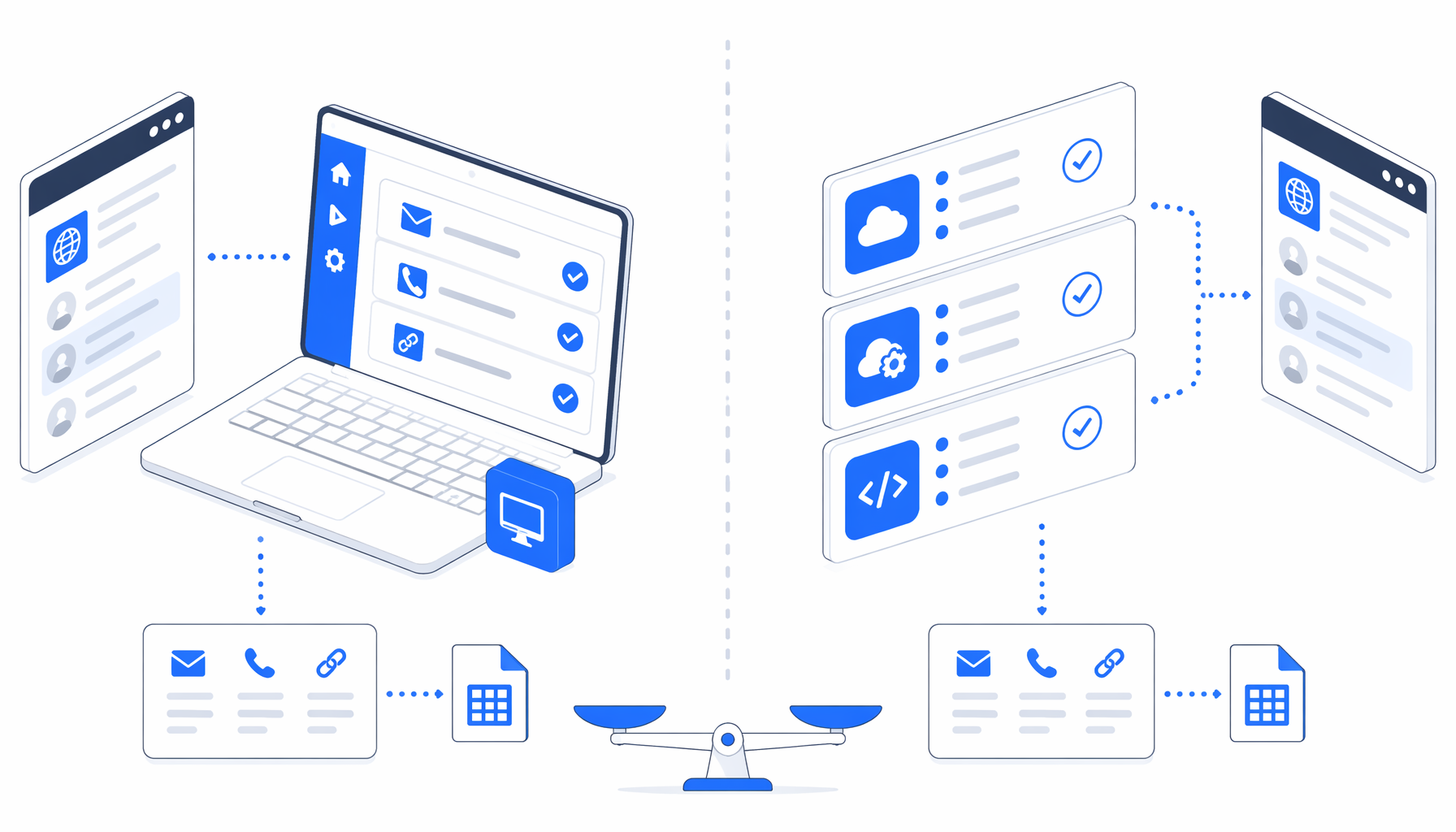 Contact Details Scraper Alternatives: Local App vs APIs, SaaS, and Scripts