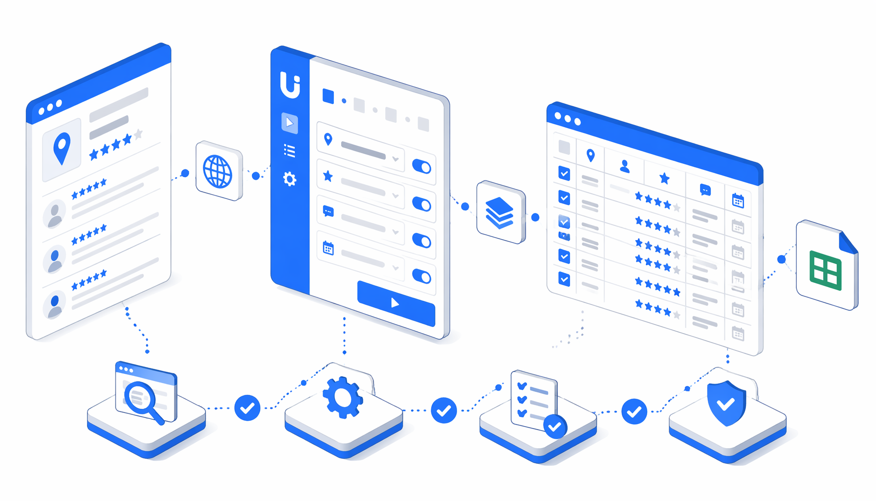 How to Scrape Golocal Reviews to CSV with UScraper