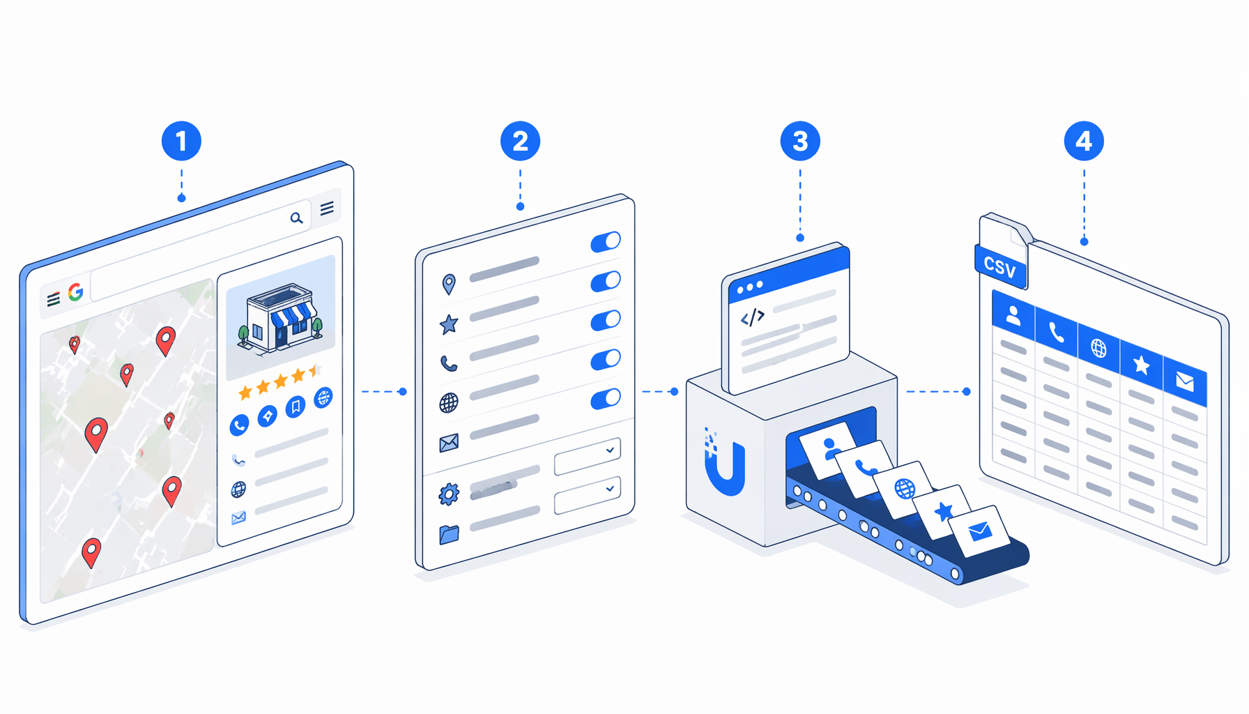How to Extract Emails from Google Maps to CSV
