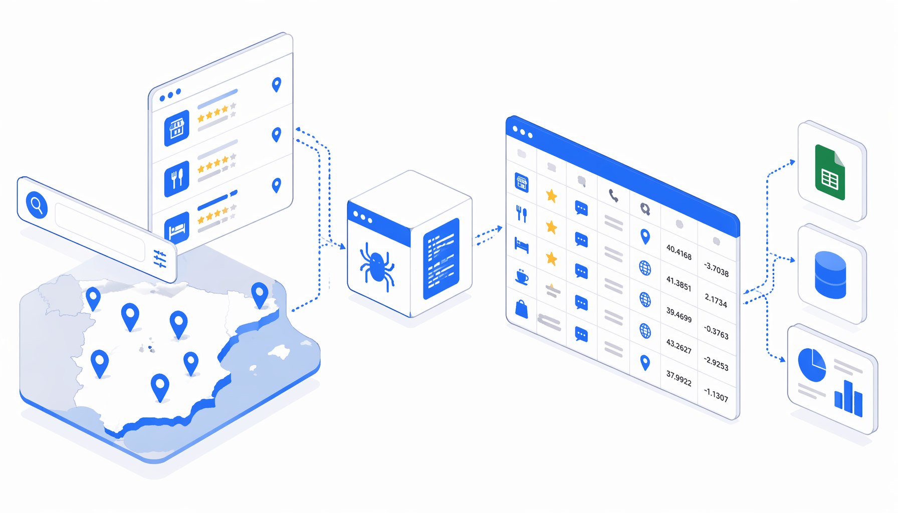 Google Maps Spain Scraper Use Cases for Research and Local SEO
