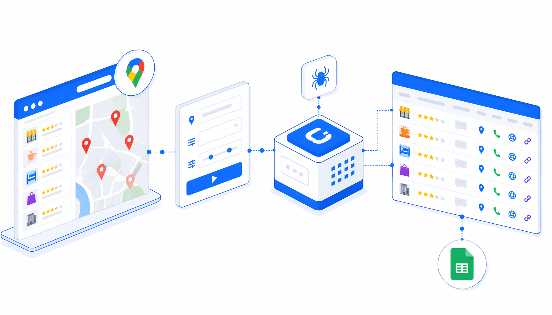 How to Scrape Google Maps Data to CSV with UScraper