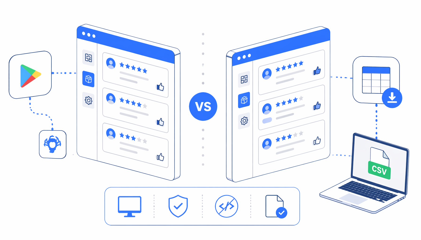Best Google Play Review Scraper Alternatives for CSV Export
