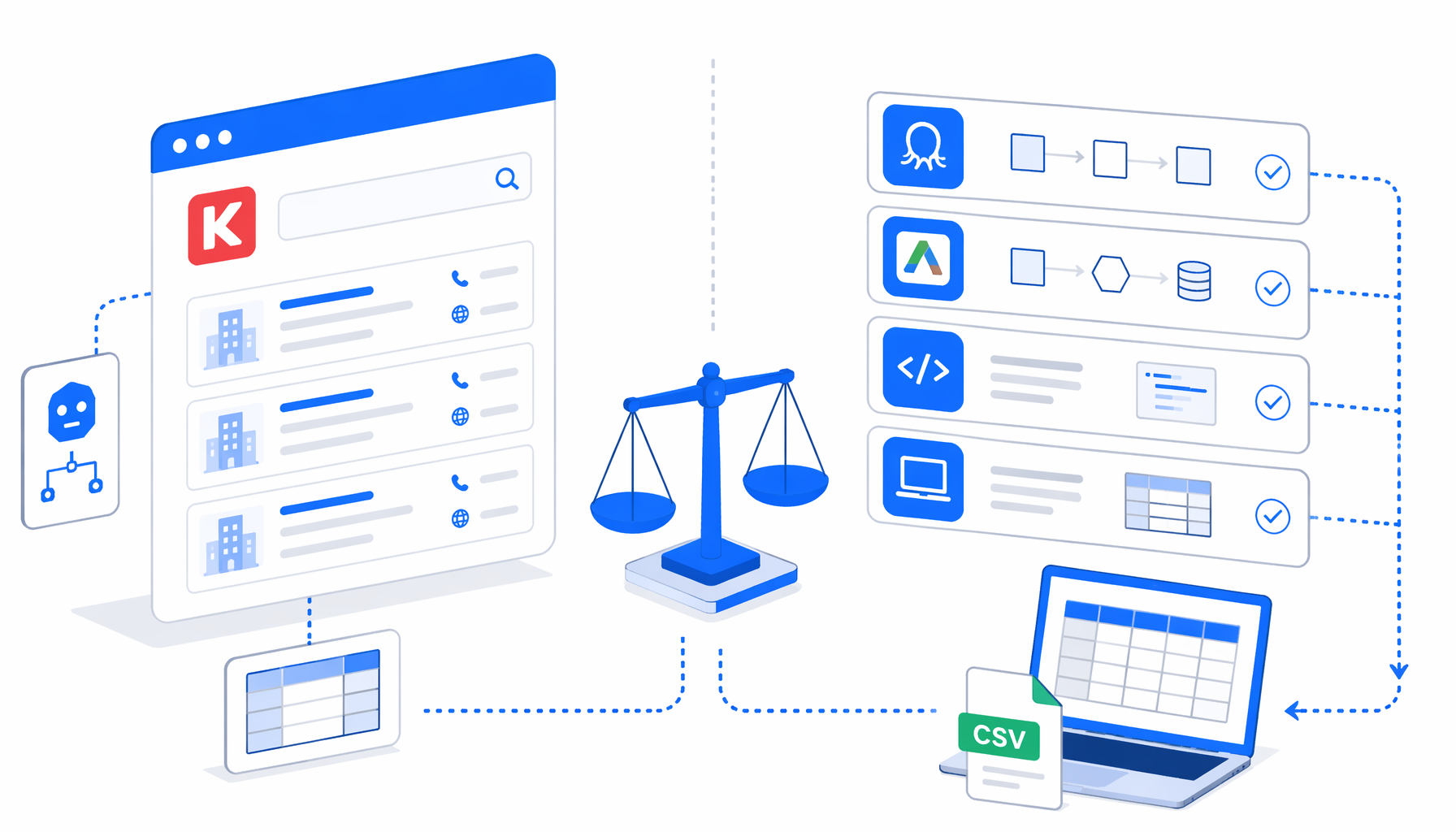 Kompass Recherche Scraper Alternatives: Octoparse, Apify, Scripts, and Local CSV