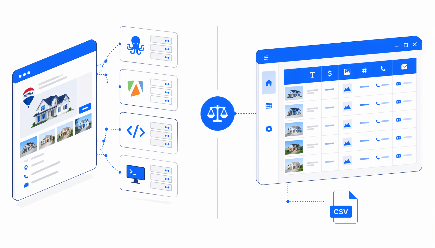 RE/MAX Scraper Alternatives: Octoparse, Apify, Scripts, and Local CSV