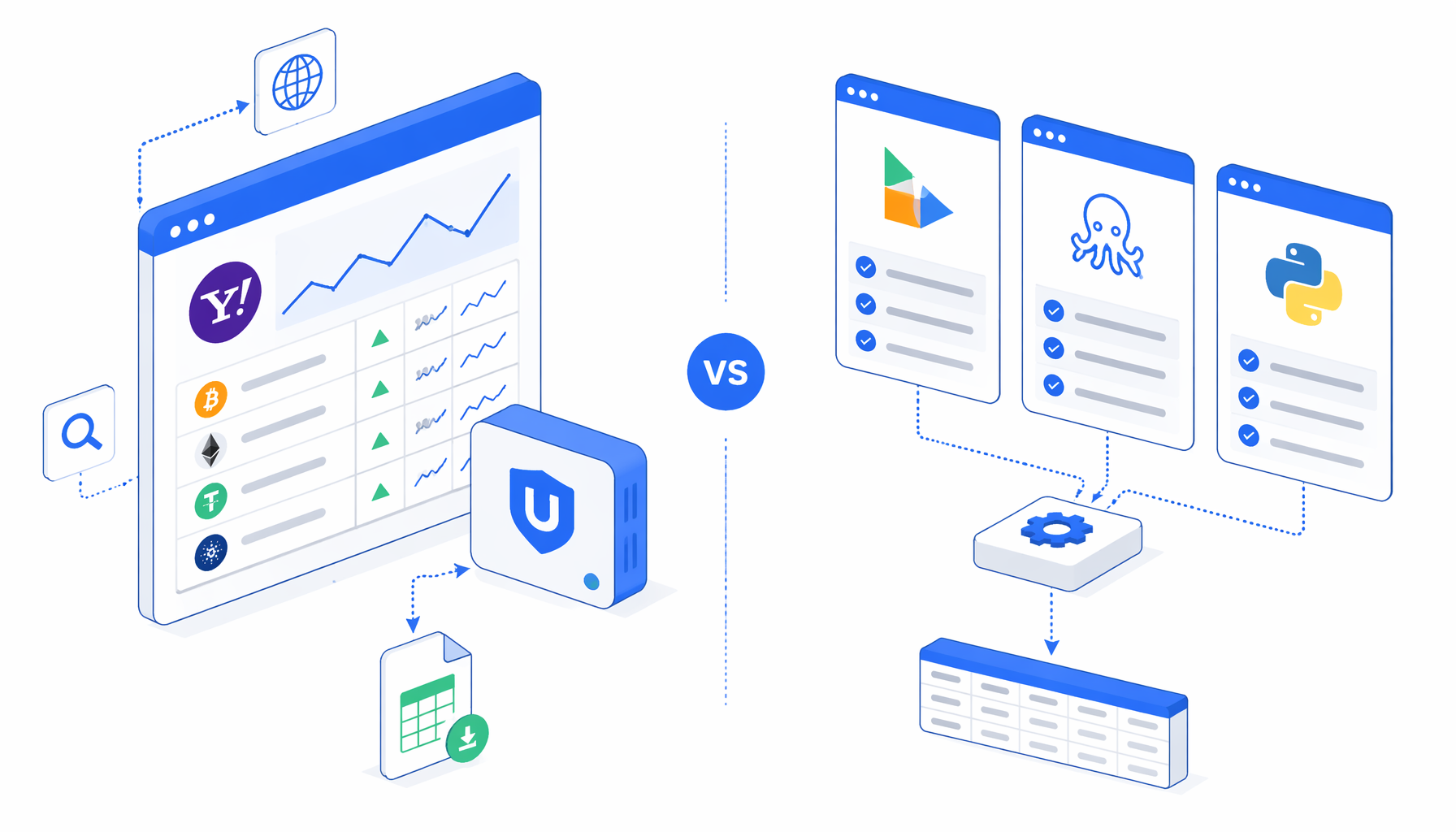 Yahoo Finance Crypto Scraper Alternatives: UScraper vs Apify, Octoparse, and Python