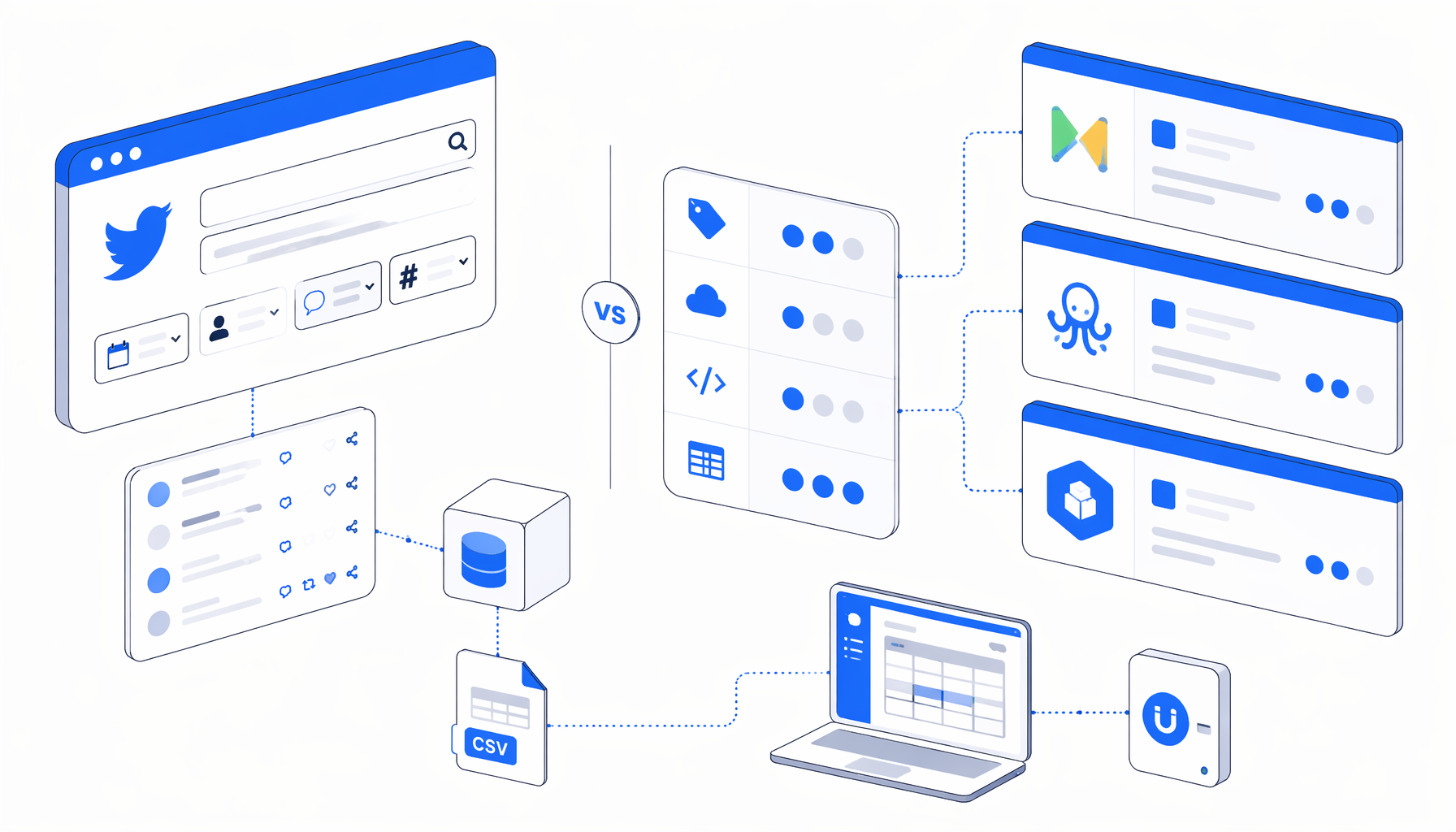 Twitter Advanced Search Scraper Alternatives: Apify, Octoparse, APIs