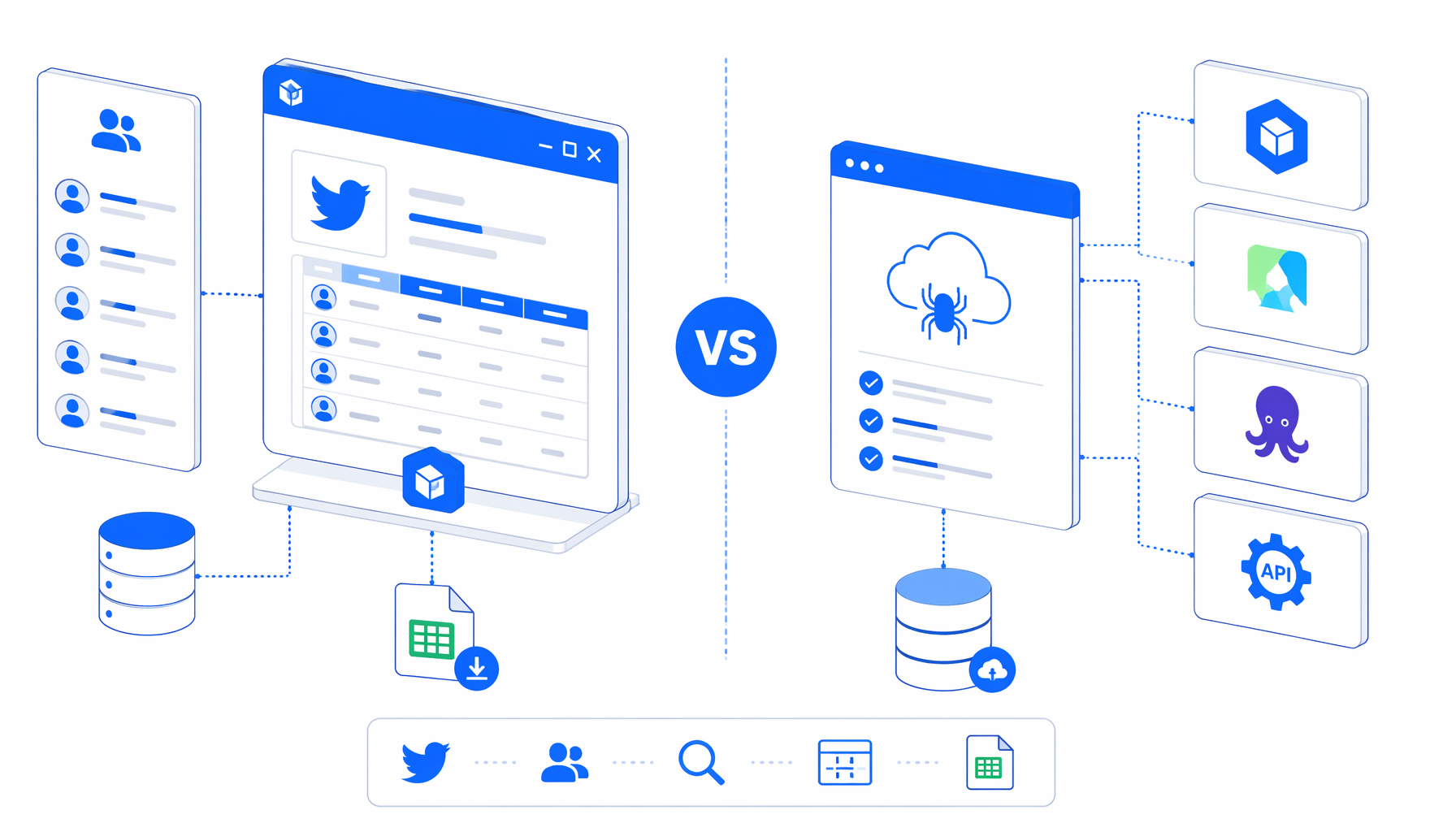 Best Twitter Follower Scraper Alternatives: UScraper, Octoparse, Apify, APIs