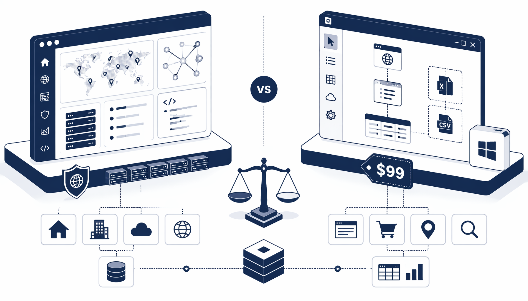 UScraper vs Bright Data in 2026: Enterprise Proxies or a $99 No-Code Desktop Tool?