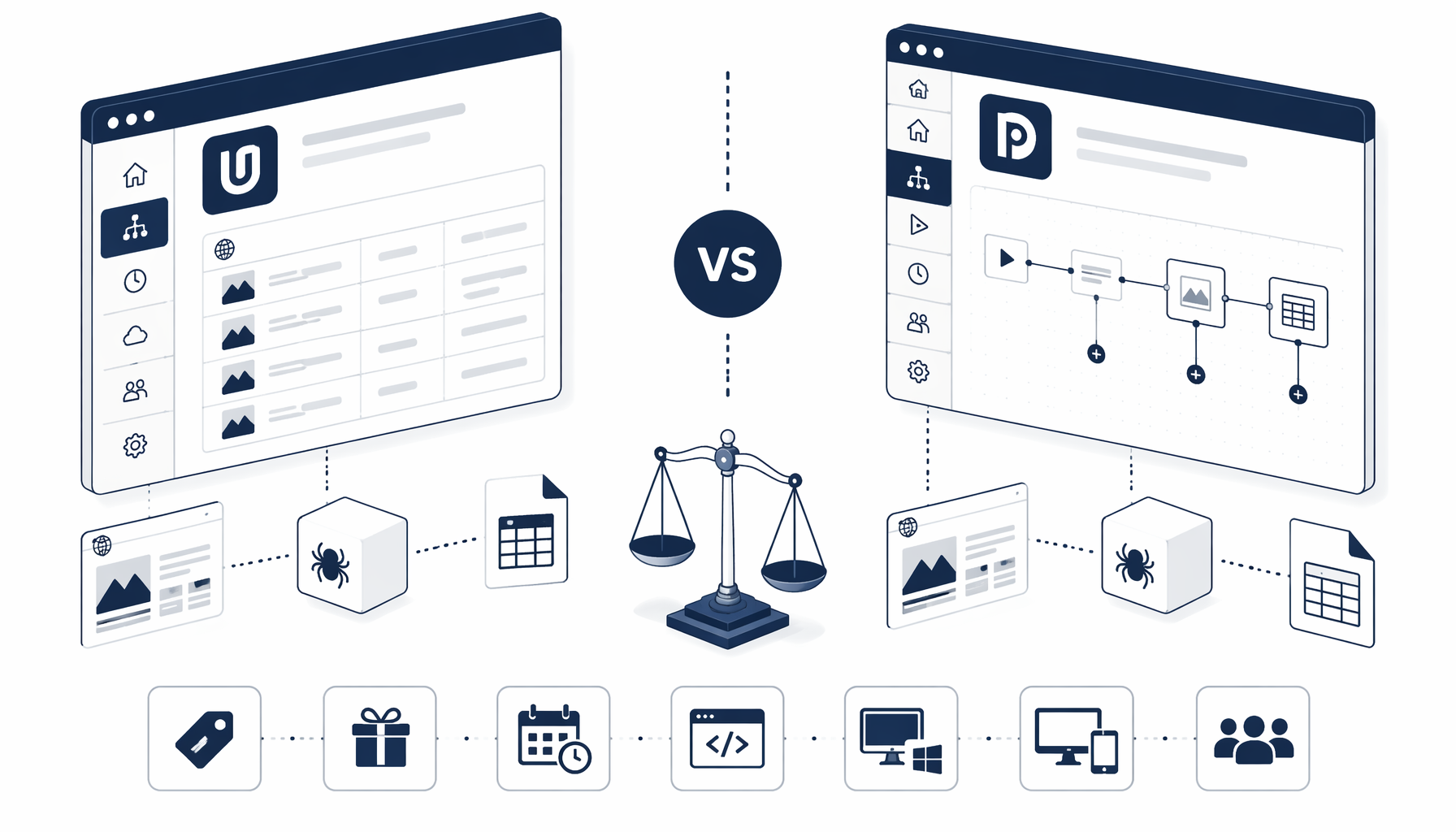 UScraper vs ParseHub in 2026: Desktop No-Code Scrapers Compared