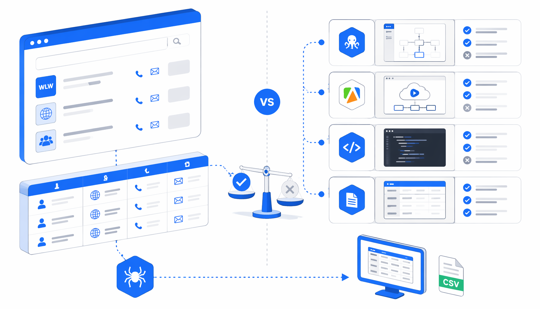 Best WLW Lead Scraper Alternatives: Octoparse, Apify, Scripts, and Local CSV