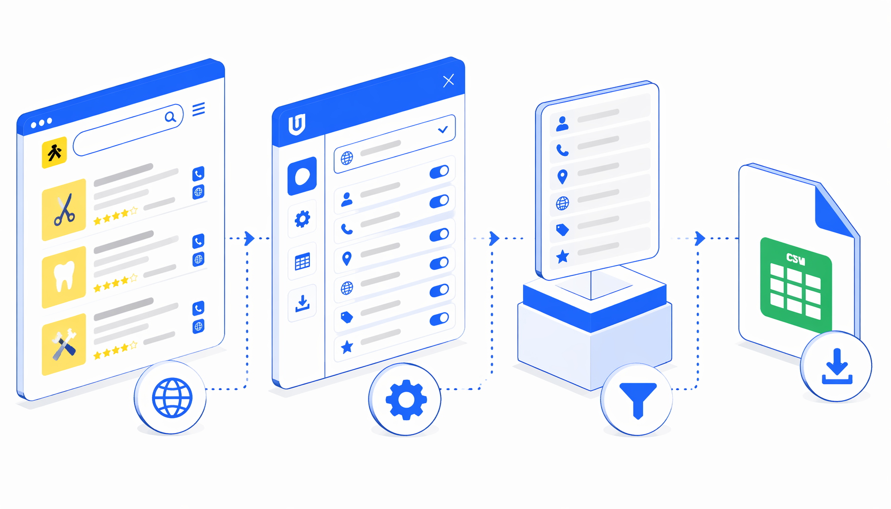 How to Scrape Yellow Pages Leads to CSV with UScraper
