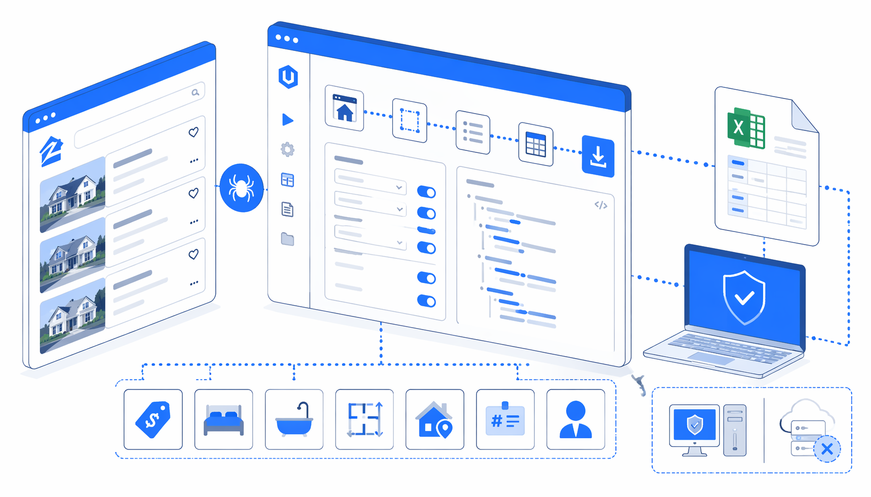 How to Scrape Zillow Listing URLs to CSV with UScraper